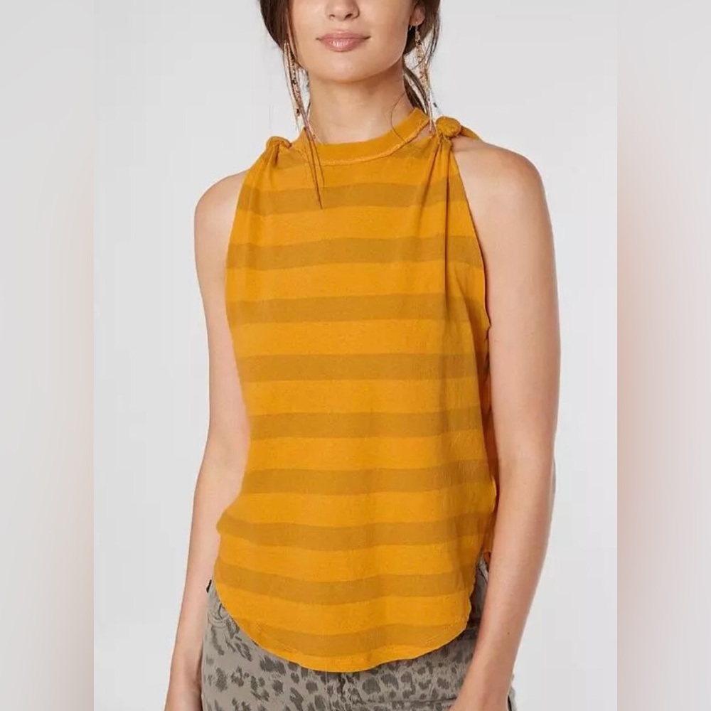 NWT Free People Twist Stripe Tank Top